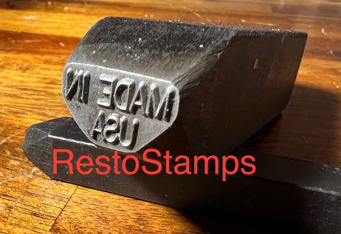 "Made In The USA " Metal Hand Stamp