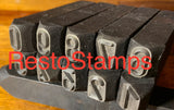 Alpha Romeo Body steel Number and letters stamp set