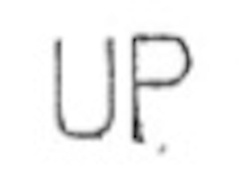 "UP" Metal Stamp