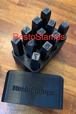 Stage 1 Number kit 0-9, A stamp, Star Stamp Old style** Ford Model A, B, T