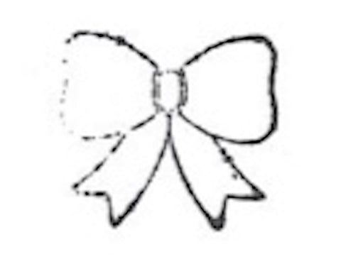 Fancy Bow / Ribbon Metal Stamp