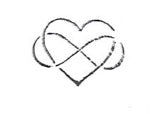 Infinity heart / Love you forever Metal Stamp