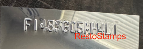 Mustang 1970 Windshield Data Tag