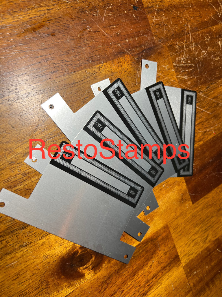 Australia Built Ford Data Plate - Stamped Aluminum Style 1 Part - Foto 3